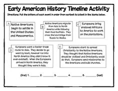 us history simple timeline