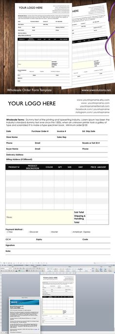 Bluna Company Profile Template Company profile, Stationery - company order form template Bluna Company Profile Template Company profile, Stationery - company order form template