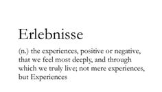 German Word Erlebnisse N The Experiences Positive Or Negative We German Word Erlebnisse N The Experiences Positive Or Negative We