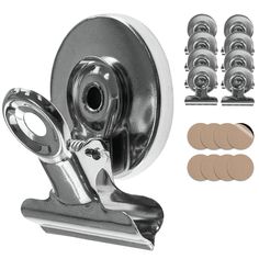 5 hochwertige sehr Starke Neodym Magnethaken Extra Stark /Ø 25 mm 22 kg Haftkraft Haken Abnehmbar in M5 Gewinde