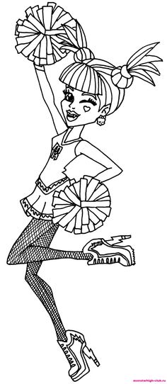 Draculaura Monster High Coloring Page