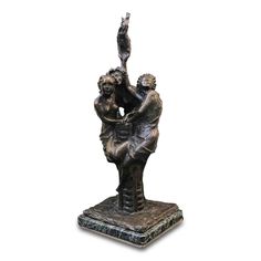 Statua di marmo di dio greco Atlante come portacandele scultura ornamento. ARTE