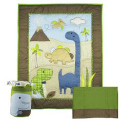 25 Best Dinosaur Crib Bedding Images On Pinterest Jill Mcdonald Adorable Dino 4 Piece Crib Set Http Www