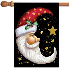 Santa Claus Father Christmas Noel Circles 2 inch Vintage Christmas Instant Download digital collage sheet C228