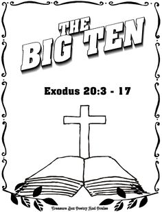 10 commandments coloring pages big ten marstopeka mcoloring