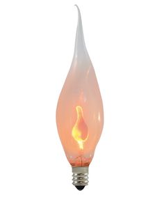 Flame Flicker Light Bulbs,Flame Light Incandescent Bulbs,Flickering Flame Shaped E12 Base 3 Watt Bulbs for String Light