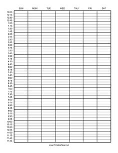 printable weekly hourly schedule template list template daily hourly planner template