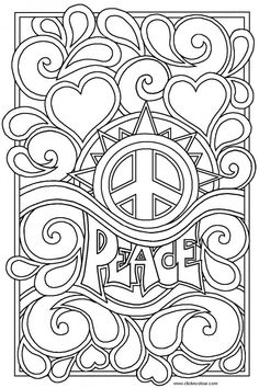 41 best hippie coloring pages images on pinterest coloring books