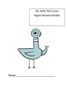 MO Willems Pigeon Coloring Page Mo willems Book crafts Coloring pages