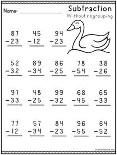 Weather math worksheets 2 digit subtraction with regrouping