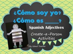 Spanish Descriptive Adjectives Create A Person Activity Spanish Descriptive Adjectives Create A Person Activity