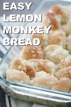 Lemon Monkey Bread, Monkey Bread Recipe Easy, Breakfast Breads, Lemon Recipes, Frozen Dinner Rolls