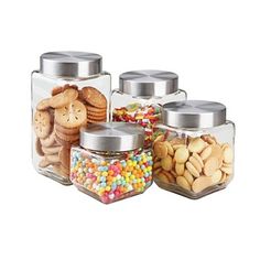 Glass Kitchen Canister Set Round Stainless Steel Lids Counter New Glass Kitchen Containers Decorating Design Glass Kitchen Canister Set Round Stainless Steel Lids Counter Custom Glass Kitchen Containers Design Ideas