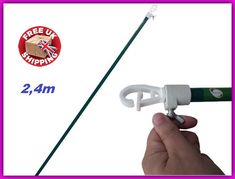 ARI Traders 2.4M Extendable Galvanized Metal Heavy Duty Washing Line Prop Telescopic Clothing Laundry Support-1 Line Prop
