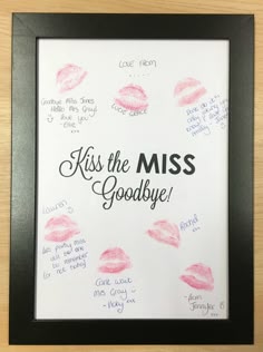 The 7 Best Bridal Gifts For Bride Images On Pinterest Wedding Hen Party Kiss The Miss Goodbye Guest Book Alternative Gift For Bride Keepsake