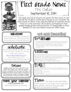 the 42 best school newsletter ideas images on pinterest newsletter