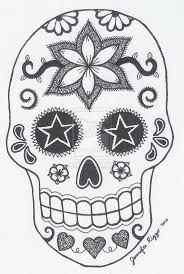 Design/'s by Cyere Wood Sugar Skull Key Chain