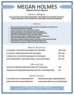 general dentist resumes