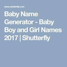 baby girl name generator generate first and middle names for your