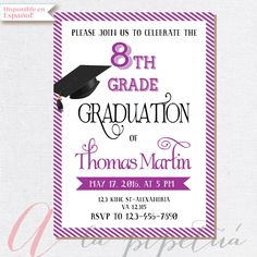 create your 8th grade graduation announcements invitations free graduation announcement templates