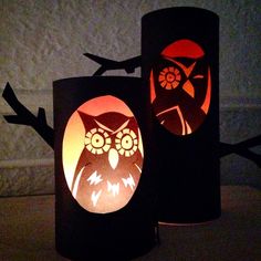orange and black cardstock paper owls are silently watching you see how easy these are easy halloween craftshalloween lanternskid - How To Make Halloween Lanterns orange and black cardstock paper owls are silently watching you see how easy these are easy halloween craftshalloween lanternskid - How To Make Halloween Lanterns