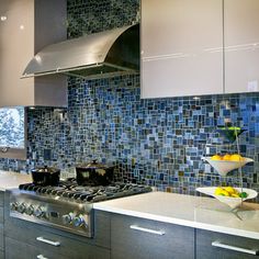74 Best Backsplash Tile Images On Pinterest In 2018 Cool Blue And Grey Hued Gl Mosaic Backsplash Design Ideas Stone