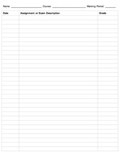 assignment tracker