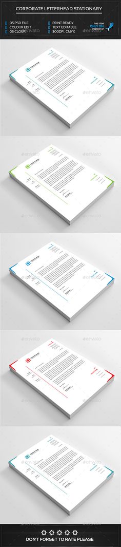 Corporate Letter Head Letterhead design, Stationery printing and - corporate letterhead template Corporate Letter Head Letterhead design, Stationery printing and - corporate letterhead template