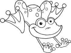 coloring pages frog butterfly and flower with ladybug spring