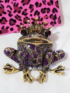 Alilang Womens Red White Purple Rose Flower Enamel Crystal Rhinestone Golden Silvery Tone Brooch Pin
