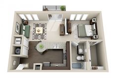 plan d'appartement 3 chambres