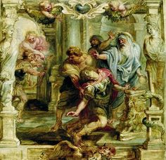 Pietro Testa Reproduction Fine Art Print Achilles dragging the body of Hector
