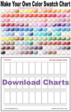 Prismacolor Premier Colored Pencil Swatch Charts Artist Jennifer Stay Shares Her Downloadable PDF