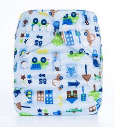 Sea Animals Modern Cloth Reusable Washable Baby Nappy Diaper /& Insert