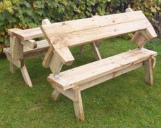 Folding Picnic Table Benches I Made A Larger Version Of This Build Yourself A Picnic Table With One Of These 14 Free Plans Folding Plan By Buildeazy