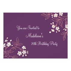 20 best 70th birthday party invitations images on pinterest