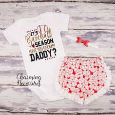 Baby Girl Baseball Outfit Yankees Cutest Fan Baseball Baby Clothes Sparkly Baseball Outfit Newborn Baseball Baby Girl Outfit
