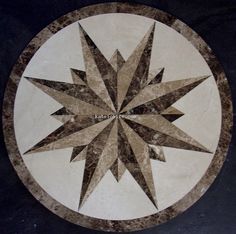 Art Tile Stone Nautical Comp Medallion Marble Mosaic Md1055 Large Round Comp Floor Medallion Decorative Tile Designs