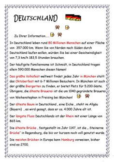 Deutschland kennenlernen grundschule
