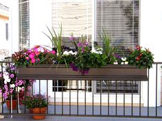 15 Best Deck Railing Planters Images On Pinterest Gardens Flower Box Holders For Railings
