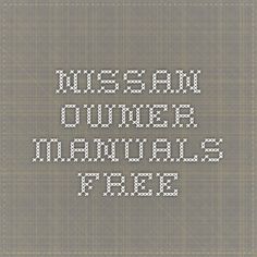 64 best nissan service repair manual pdf images on pinterest