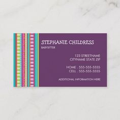 175 Best Babysitting Business Cards Images In 2020 175 Best Babysitting Business Cards