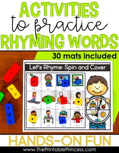 83 Best Rhyming Words Kindergarten Images In 2019 Preschool This Bundle Is Your One Stop For Rhyming Activities It Has Everything You Need To