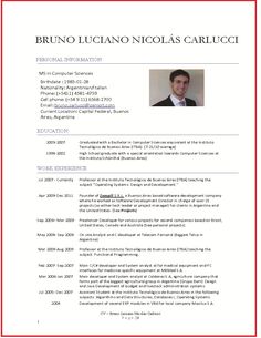 cs resume