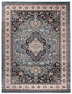 Motif Persan Traditionnel et Oriental Tapis de Salon Ultra Doux Petit Tapis dOrient 60/_x/_100/_cm AYLA BLANC BEIGE CR/ÈME