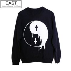Yin Yang sign hooded Sweat-sudaderas Hoodie-símbolo china logotipo tatuaje