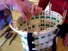 New England Basket - #14 (Adding the top with the handles)