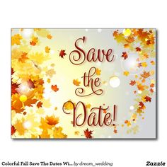 19 Fall Save The Dates ideas  save the date, save the date cards, fall  wedding