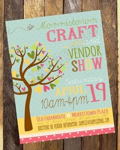 craft show and sale poster design template kids stuff pinterest