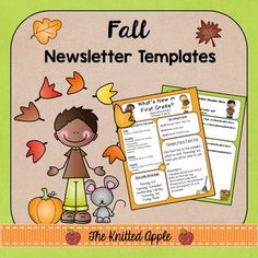 fall newsletter template